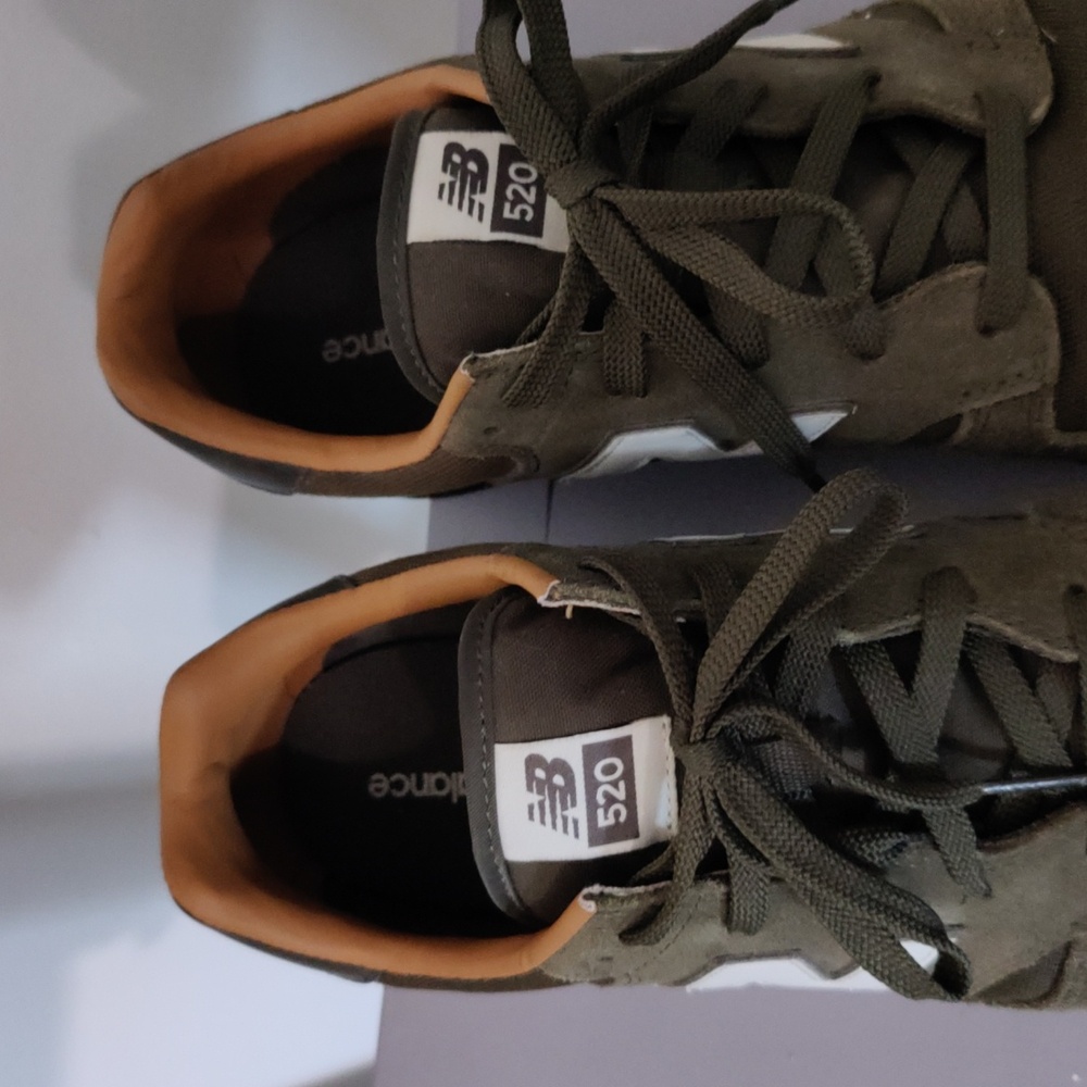 New Balance 520 in the Military Dark Triumph/Brown Sugar colorway. - Picture 3 of 13